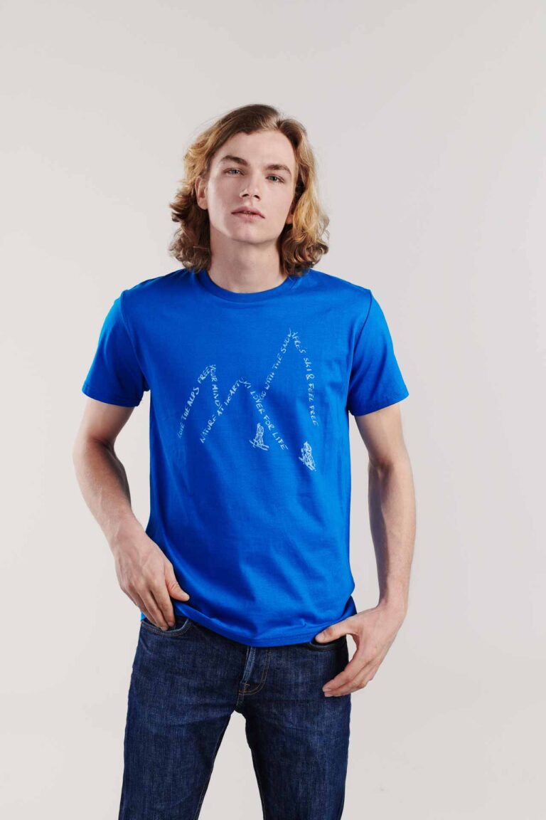 Go Green umweltfreundliches T-Shirt blau