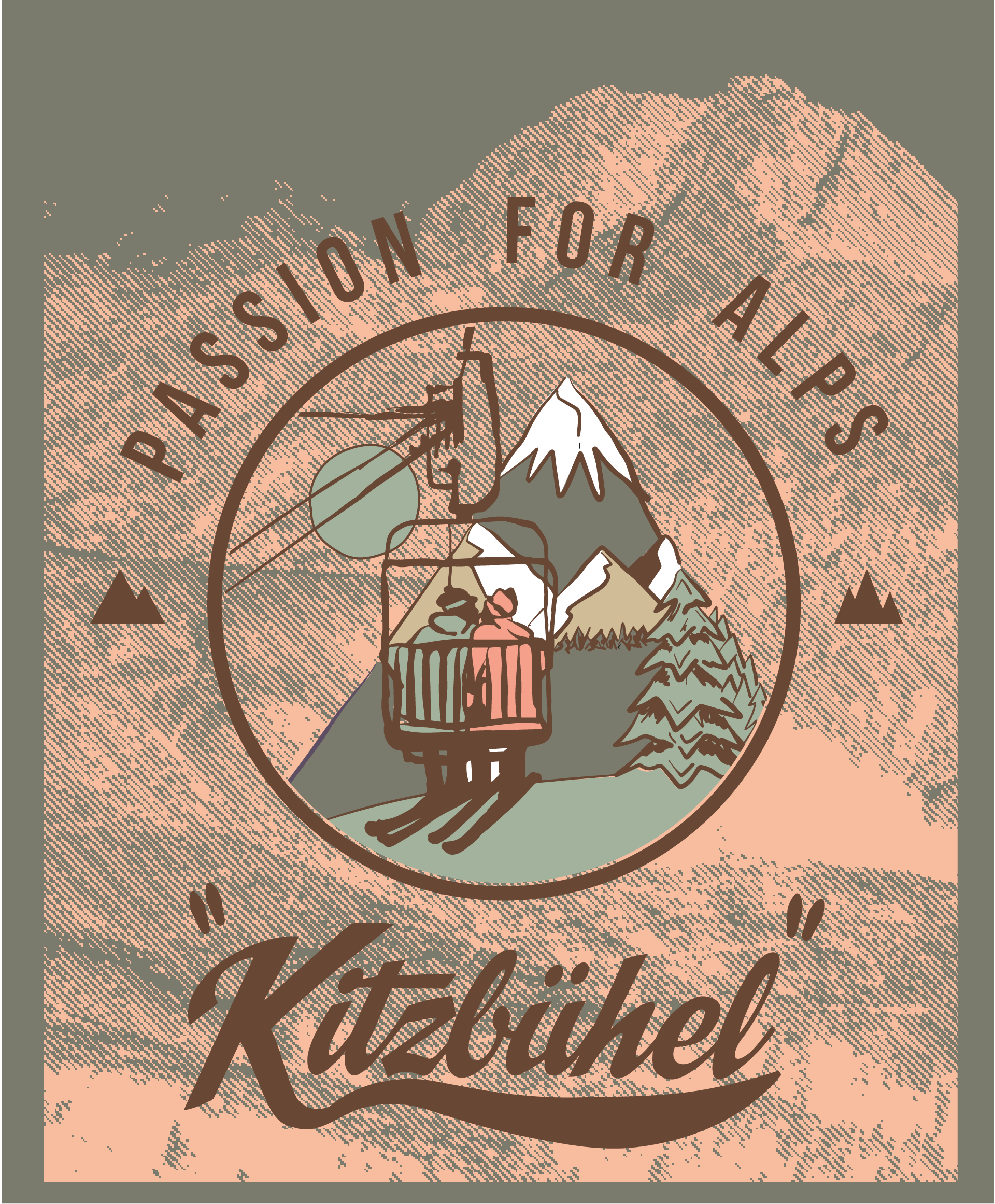 Grafikdesign Passion for Alps - Kitzbühel
