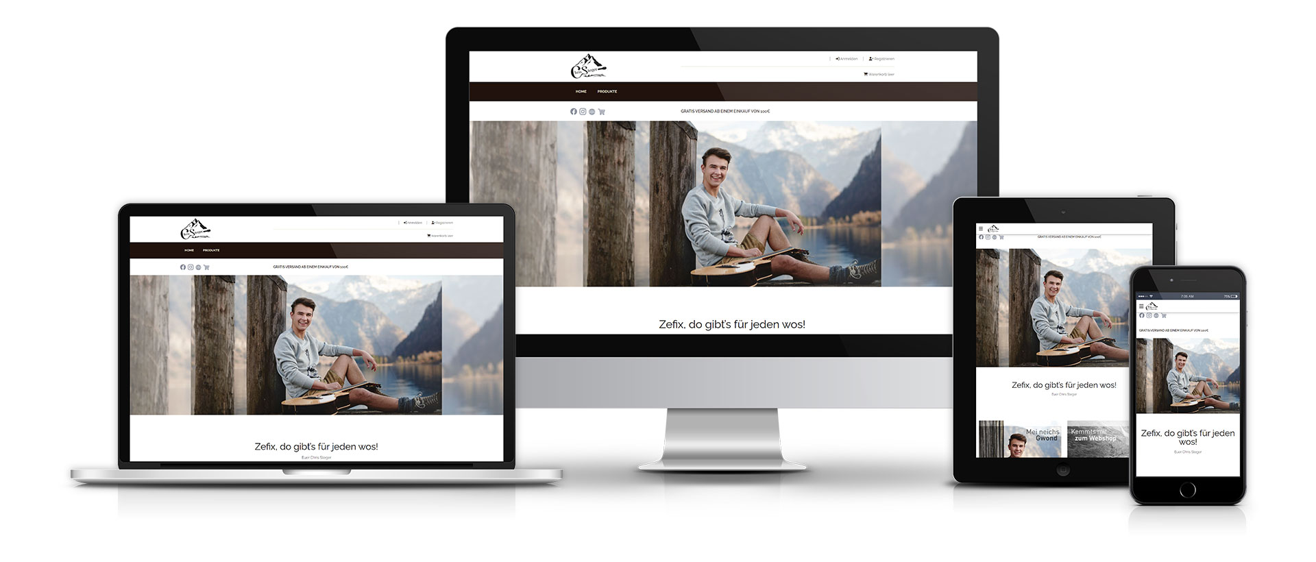 Mockup Webshop Chris Steger